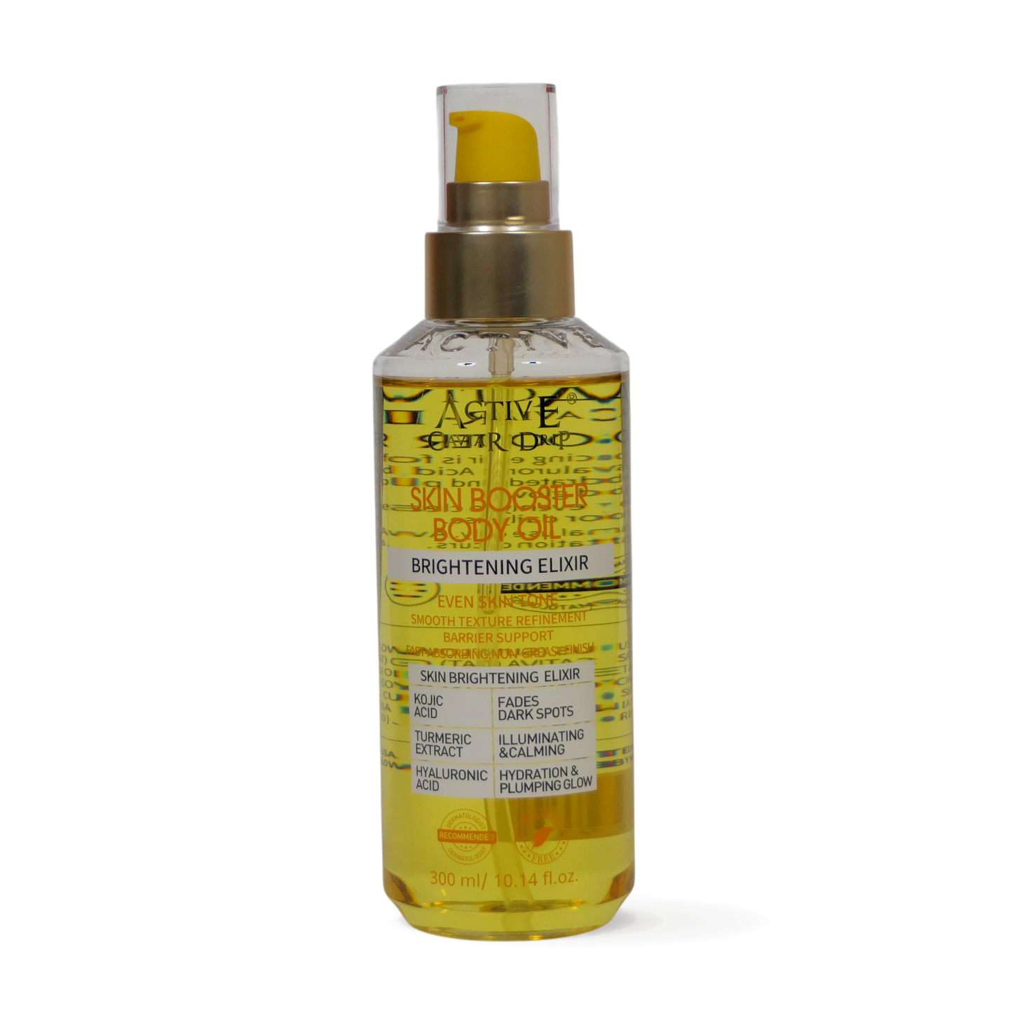 Active Caviar Skin Booster Body Oil – Brightening Elixir (Kojic Acid, Turmeric & Hyaluronic Acid)