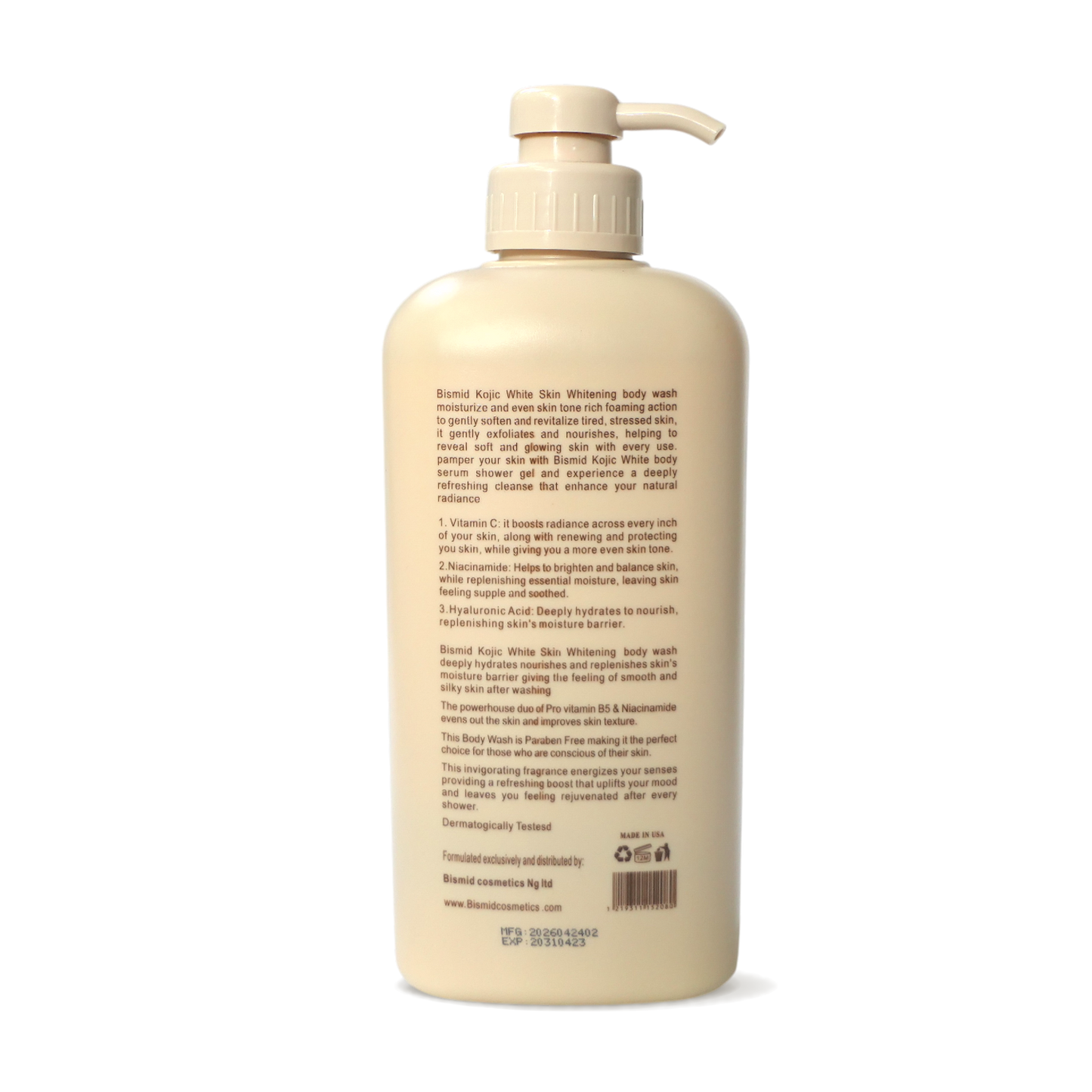 Bismid Kojic Strong Whitening Shower Bath – 1500 ml
