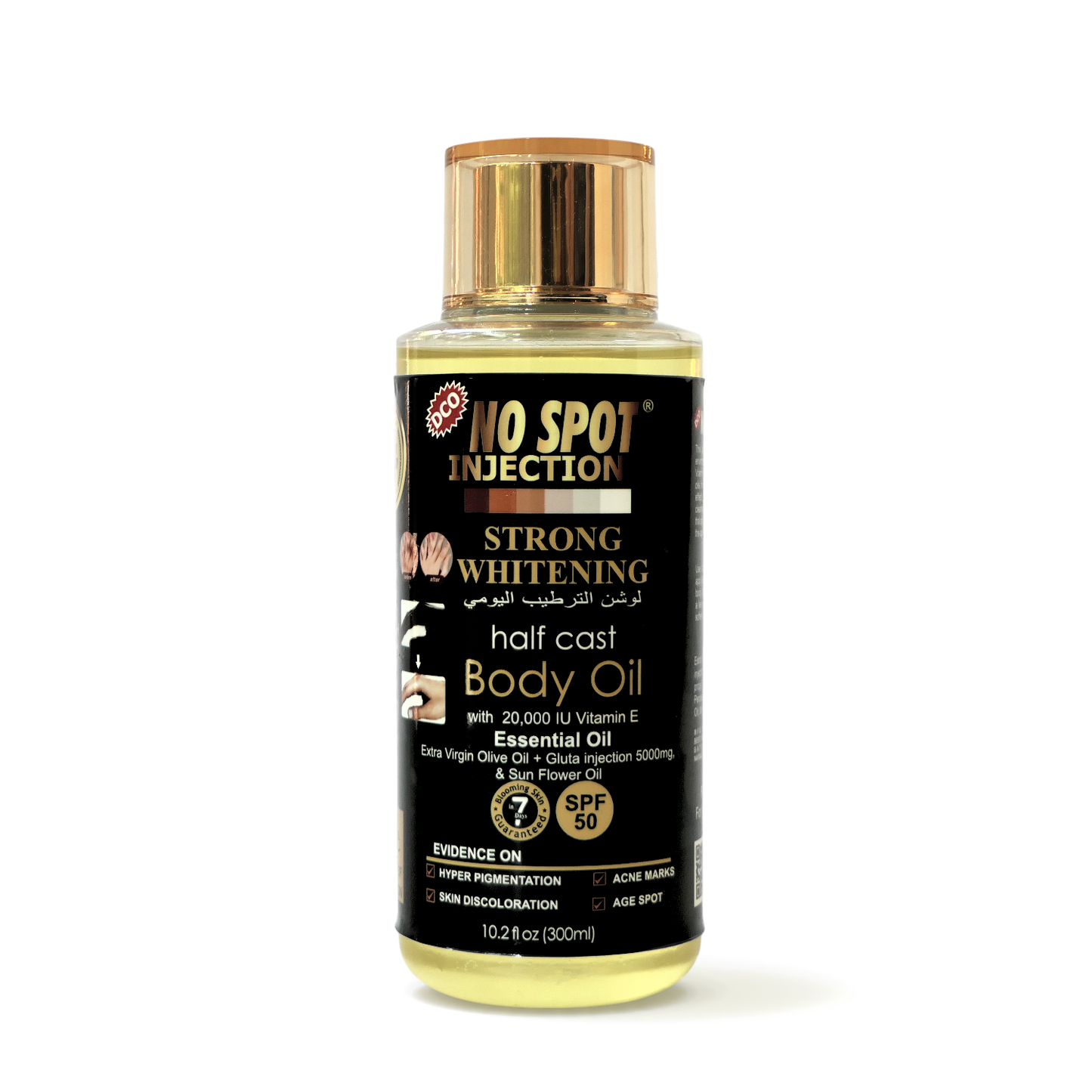 No Spot Injection Strong Whitening Half Cast Body Oil