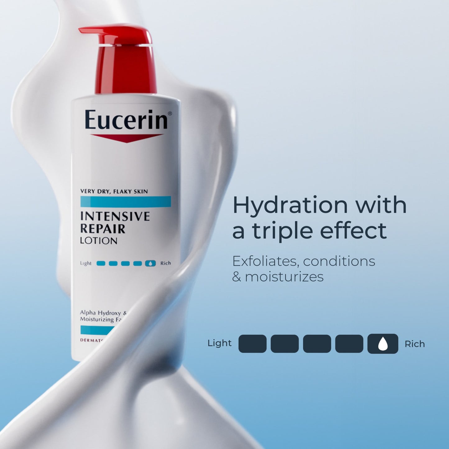 Eucerin, Intensive Repair Lotion, Fragrance Free, 16.9 Fl Oz (500 Ml)