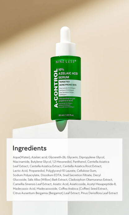 Nineless A-CONTROL 10% Azelaic Acid Serum 30ml