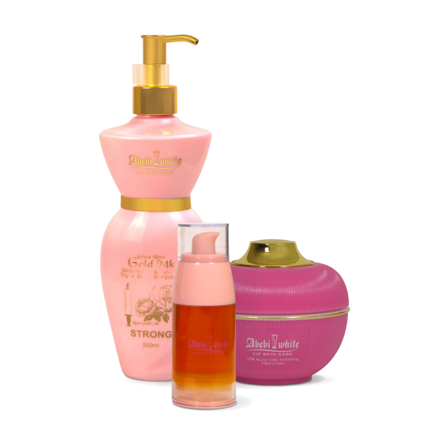 Abebi White Gluta Rose Set