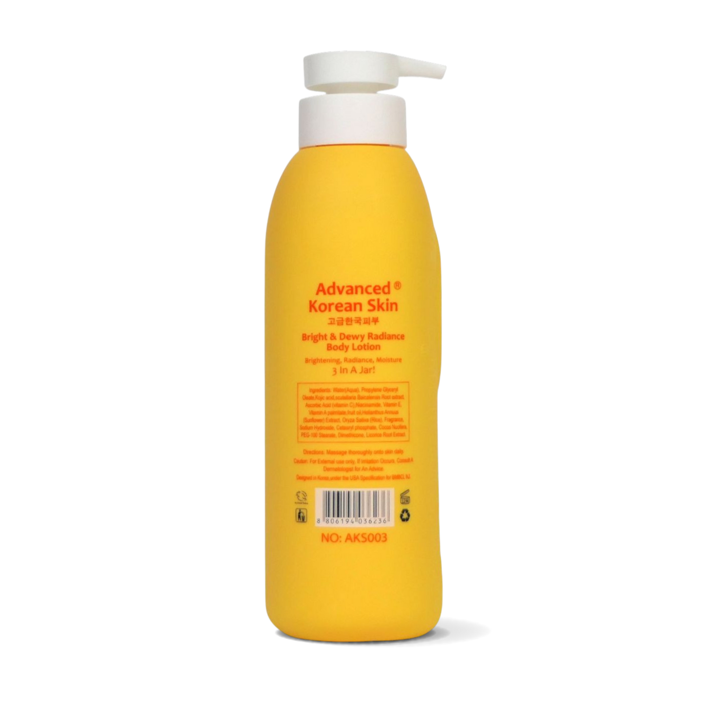 Advanced Korean Skin Bright & Dewy Radiance Body Lotion — 3‑in‑1 Glow Formula