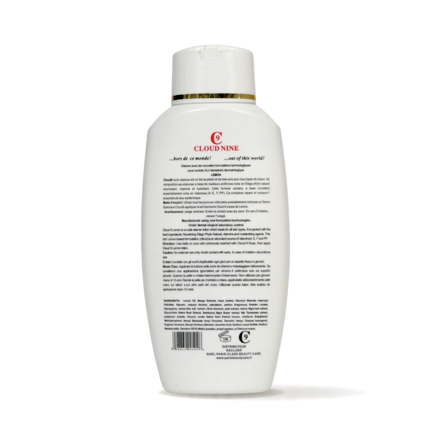 Cloud9 Lemon Lotion 500ml