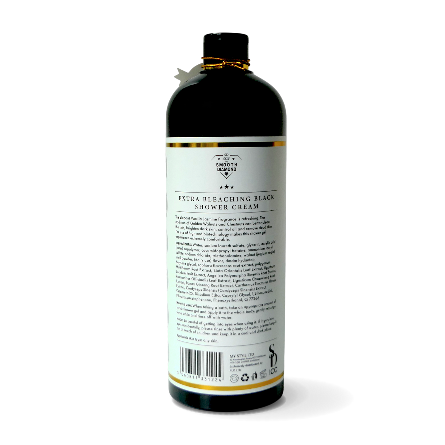 Smooth Diamond Extra Bleaching Black Shower Cream