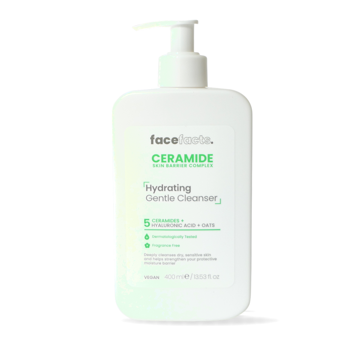 Face Facts Hydrating Ceramide Cleanser | Dry & Sensitive Skin | 400ml