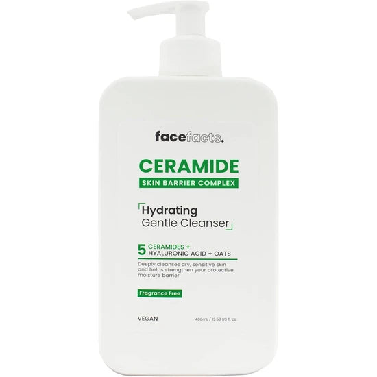 Face Facts Hydrating Ceramide Cleanser | Dry & Sensitive Skin | 400ml