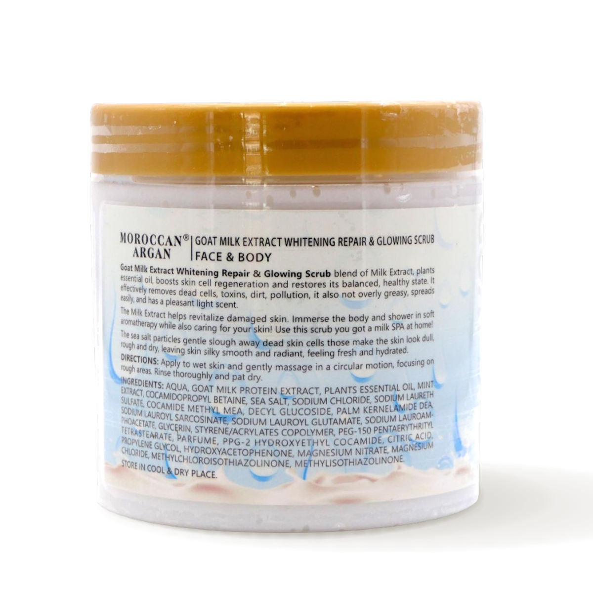 Morroccan Argan Goat Milk Extract  Repair & Glowing Scrub 4-in-1 (650g)