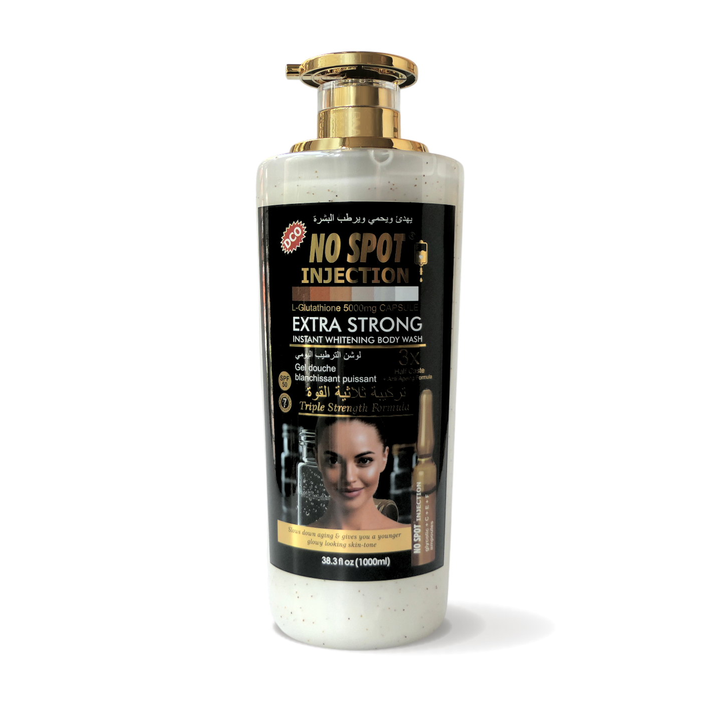 No Spot Injection Extra Strong Instant Whitening Body Wash