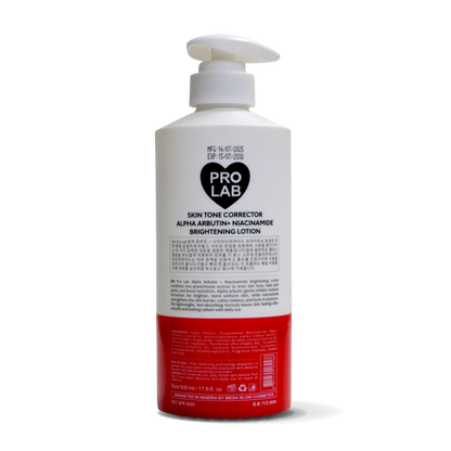PROLAB Alpha Arbutin + Niacinamide Brightening Lotion — Skin Tone Corrector