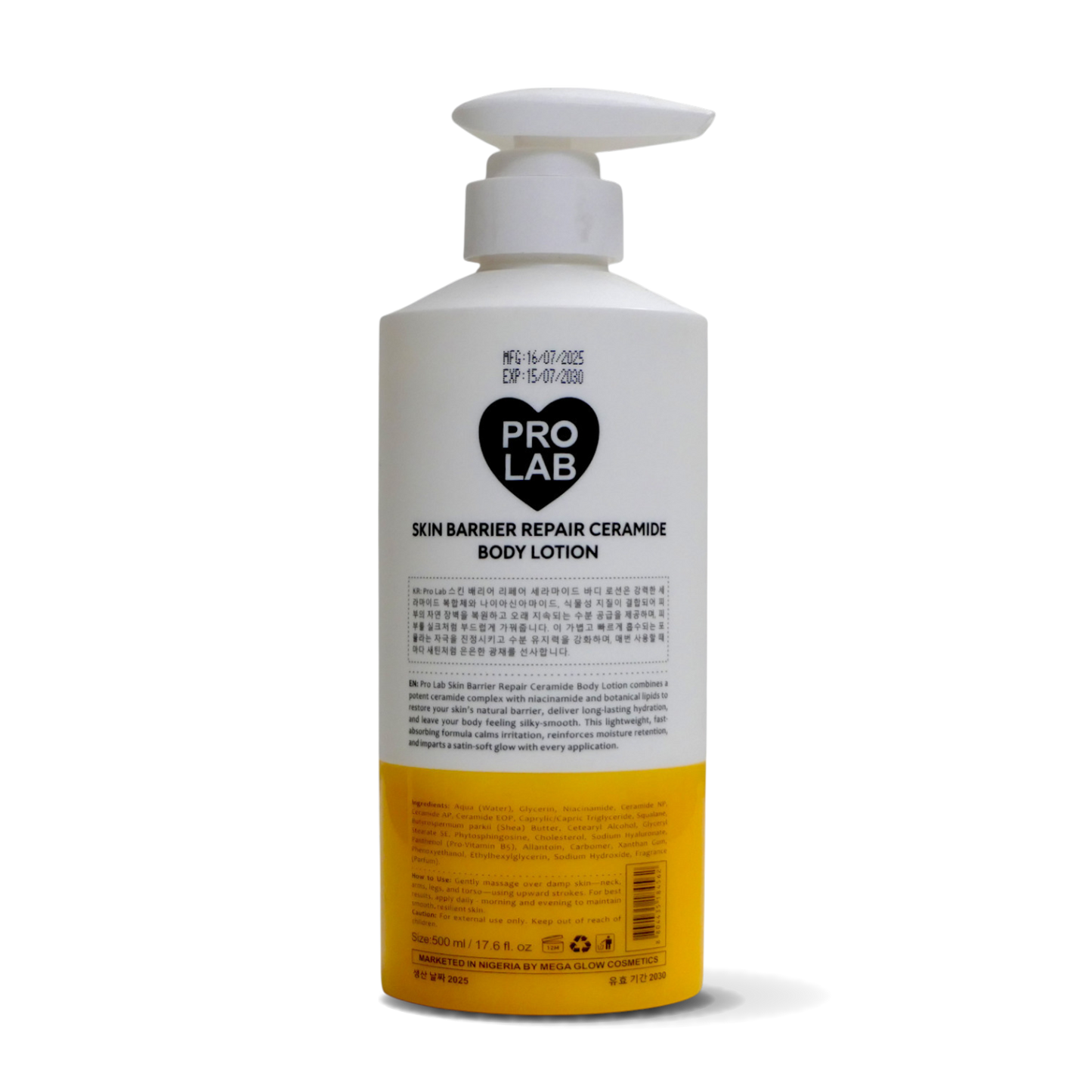 PROLAB Skin Barrier Repair Ceramide Body Lotion — Deep Hydration & Protection