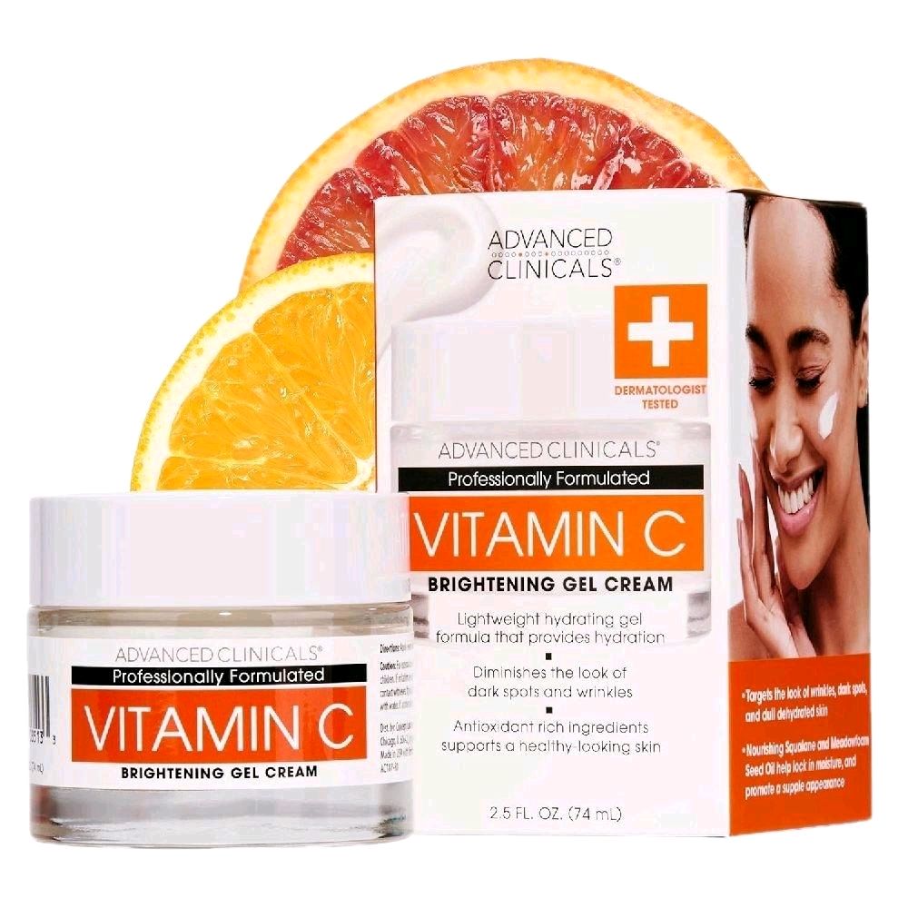 Advanced clinicals vitamin C Brightening gel face cream
