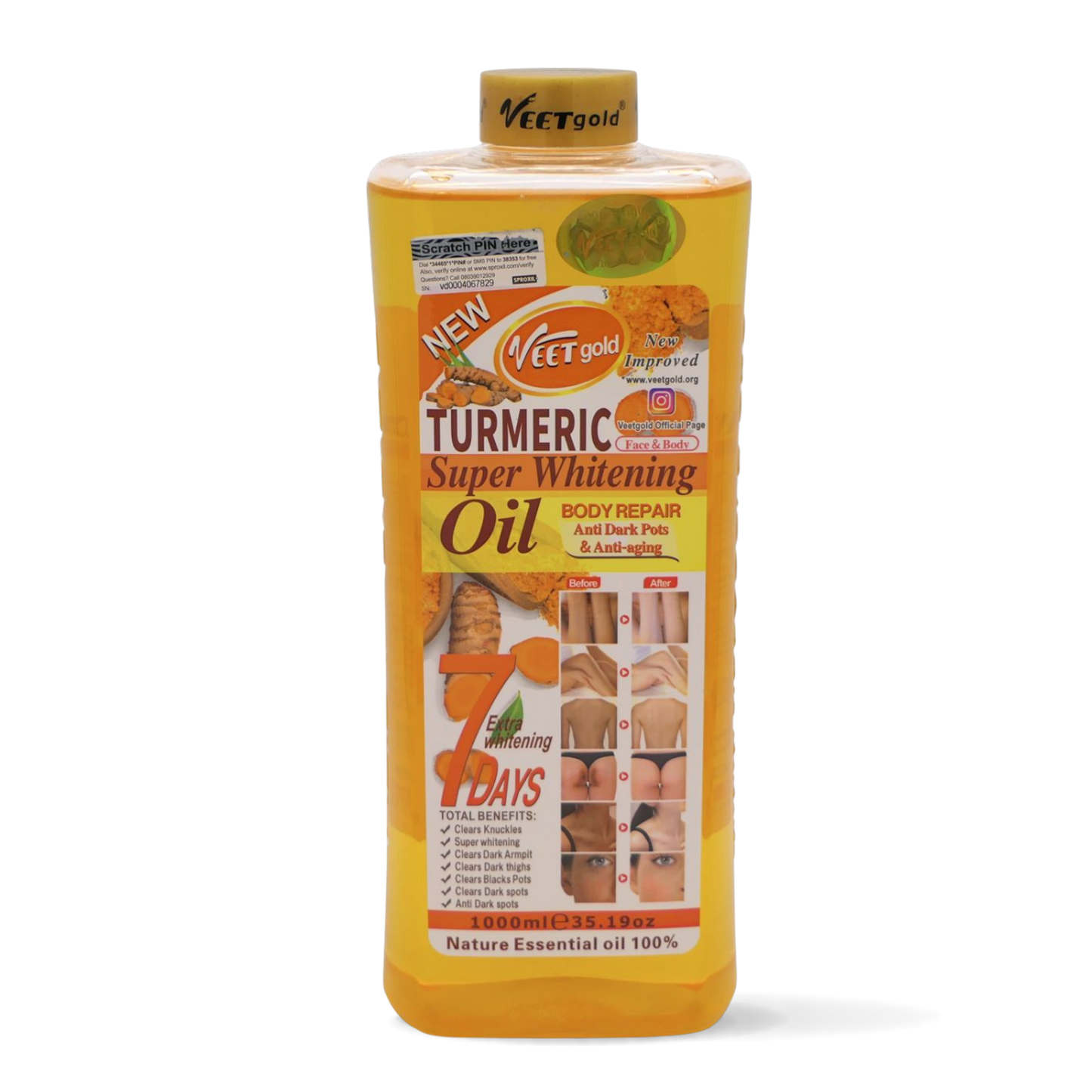 Veetgold Tumeric Super Whitening Oil