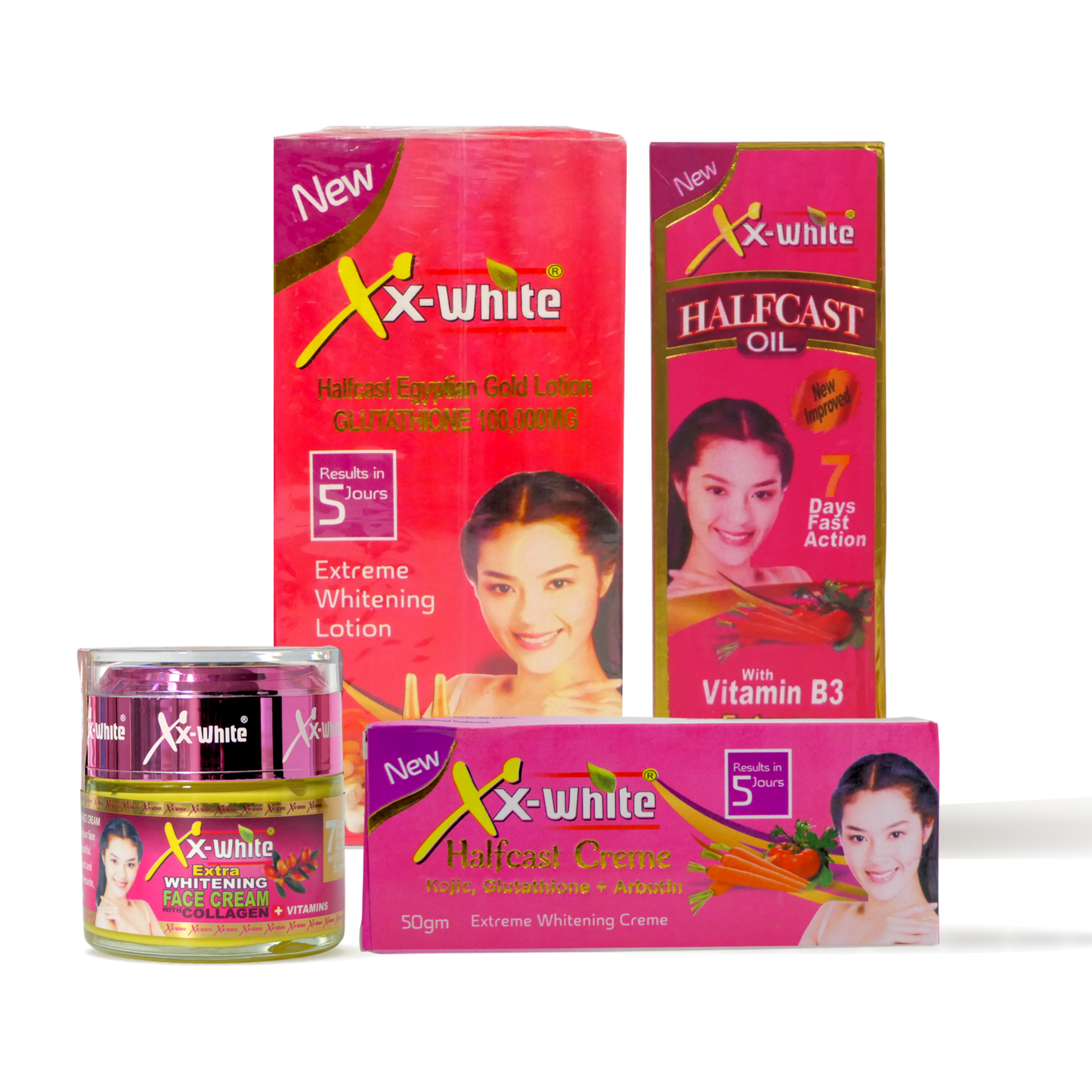 XX-White Set With Halfcast Cream